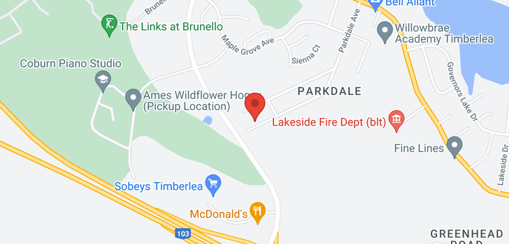 map of 69 Parkdale Avenue